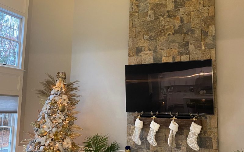 Custom Fireplace with Fieldstone Veneer – Installed by Fieldstone Pros