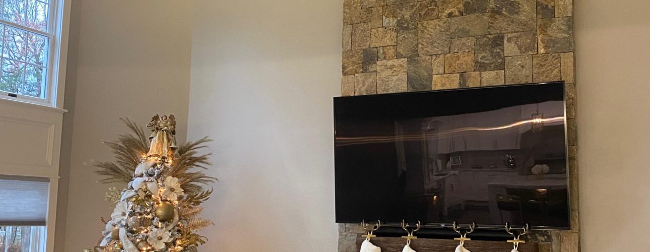 Custom Fireplace with Fieldstone Veneer – Installed by Fieldstone Pros