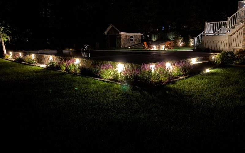 Stone Walls That Shine - Outdoor Wall Lighting Project by Fieldstone Pros