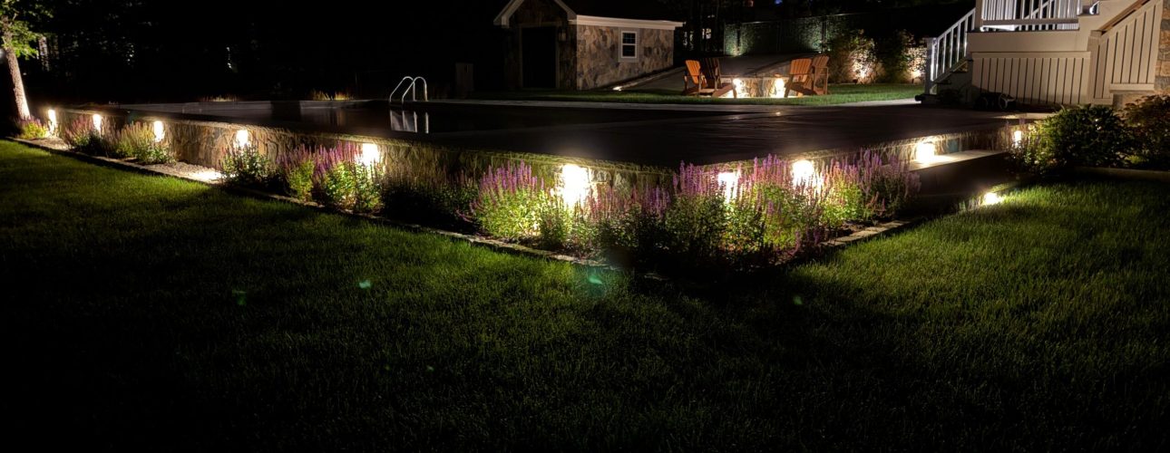 Stone Walls That Shine - Outdoor Wall Lighting Project by Fieldstone Pros